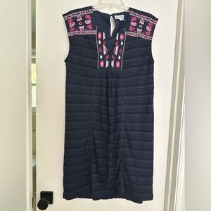 Artisan NY boho embroidered shift dress size medium